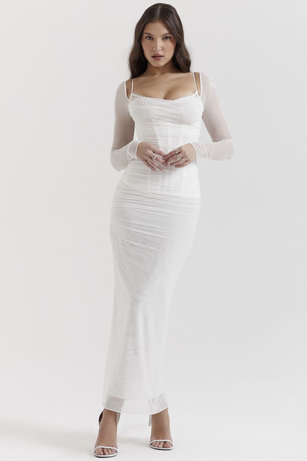 Katarina White Maxi Dress