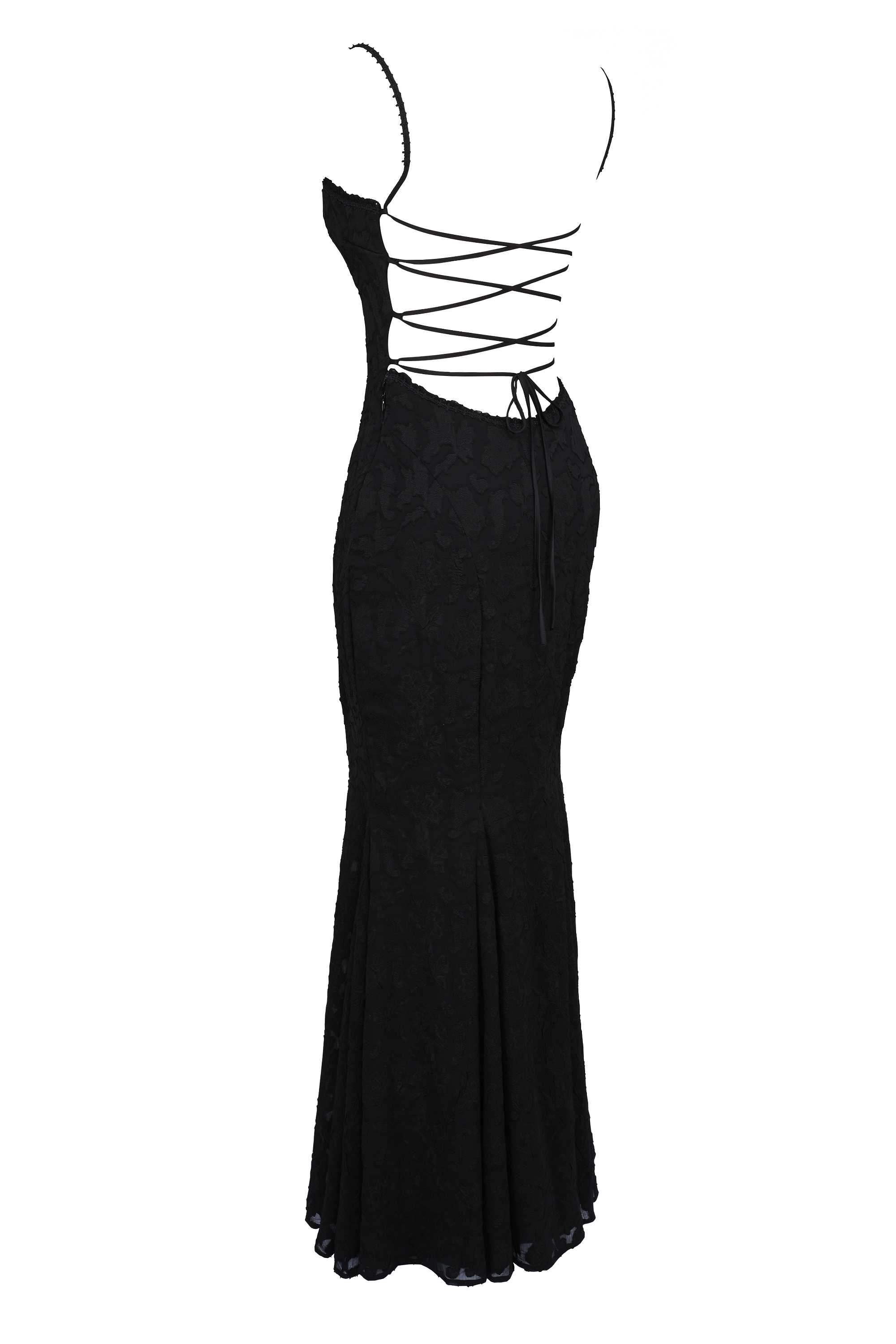Joan Black Lace Maxi Dress
