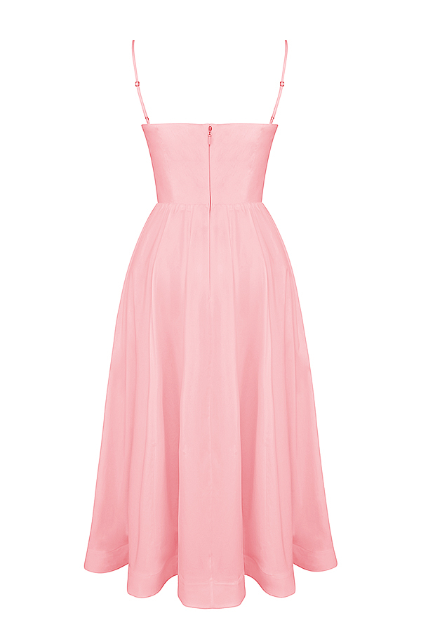 Lolita Rose Pink Cotton Corset Sundress