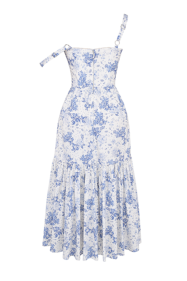 Elia Blue Print Midi Sundress