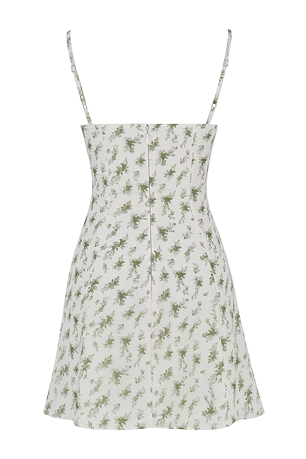 Christiana Garden Print Mini Dress