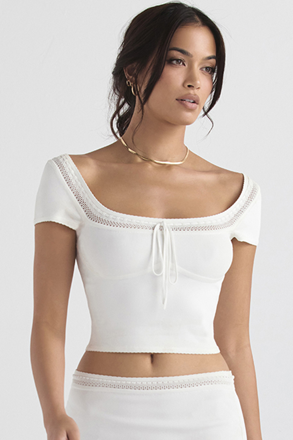 Nola Ivory Dainty Knit Top