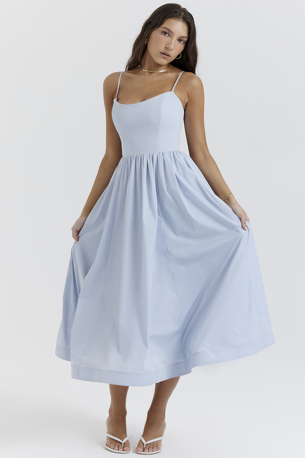 Lolita Soft Blue Corset Sundress