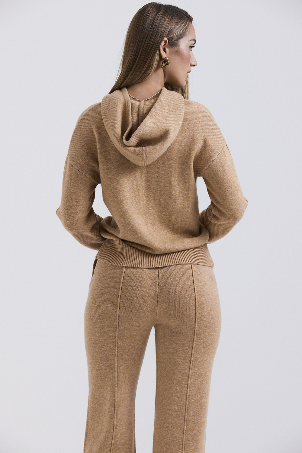 Jionni Camel Cashmere Blend Hoodie - SALE