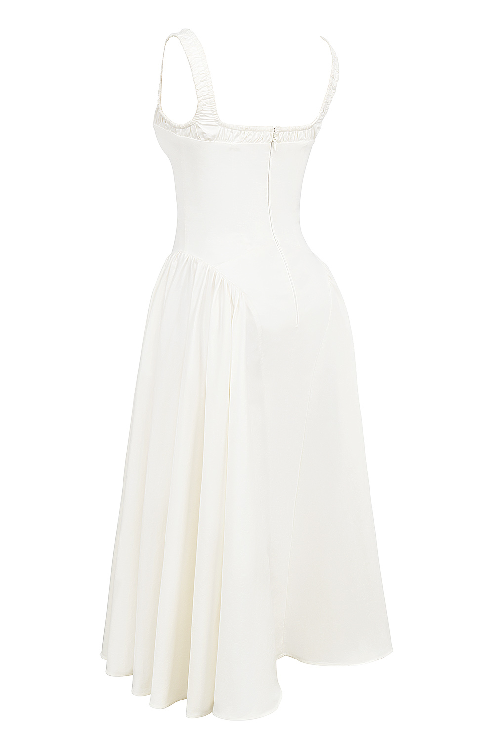 Dorothy White Cotton Midi Sundress