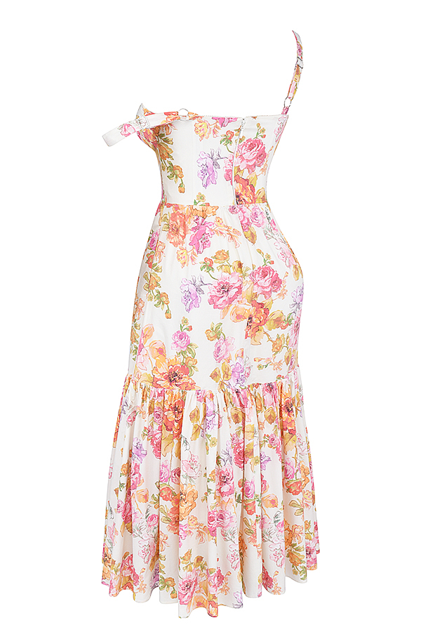 Elia Ivory Floral Midi Sundress