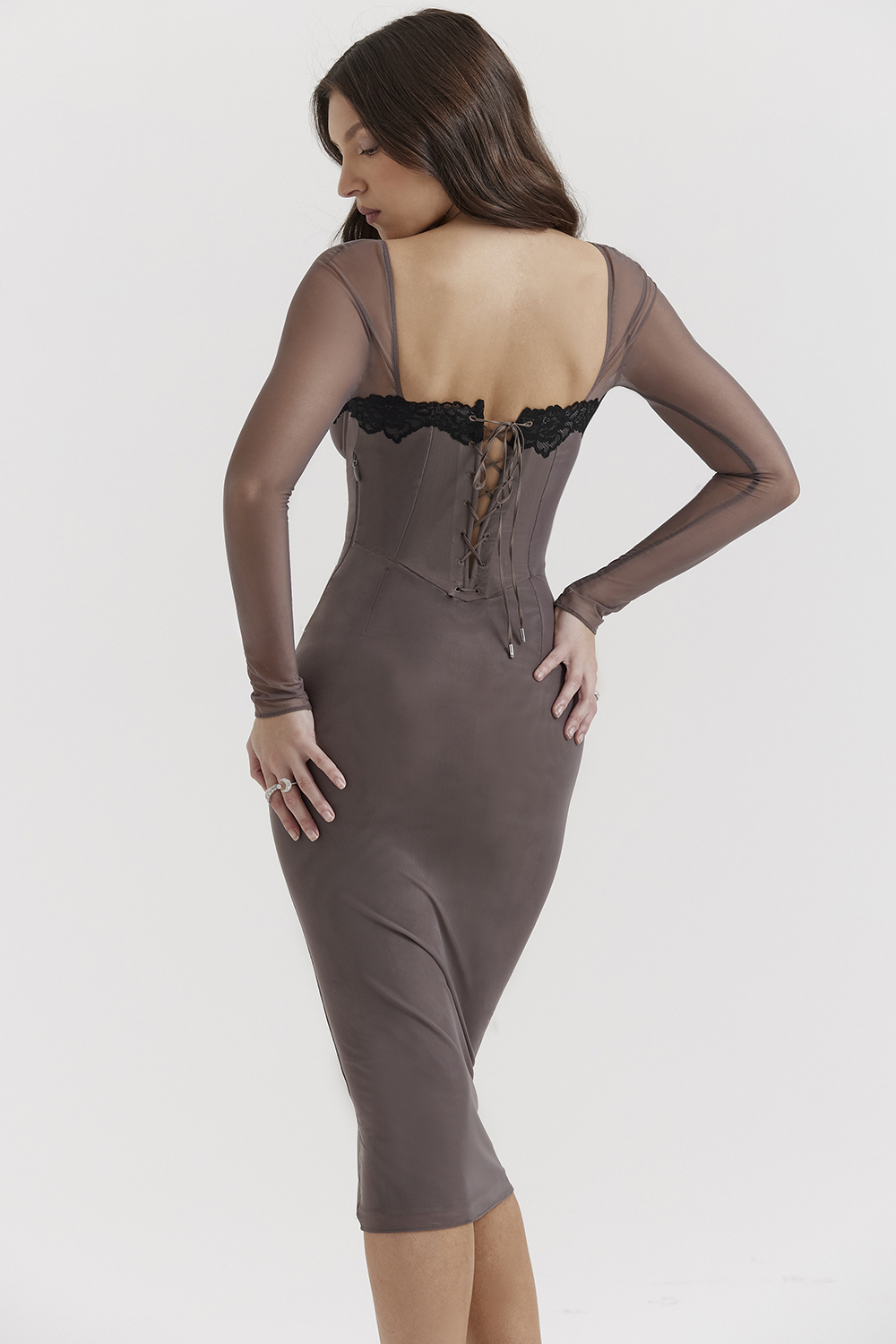 Seraphina Smoke Corset Dress