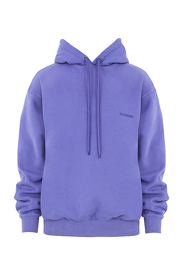 Halo Purple Cotton Fleece-Back Oversized Hoodie