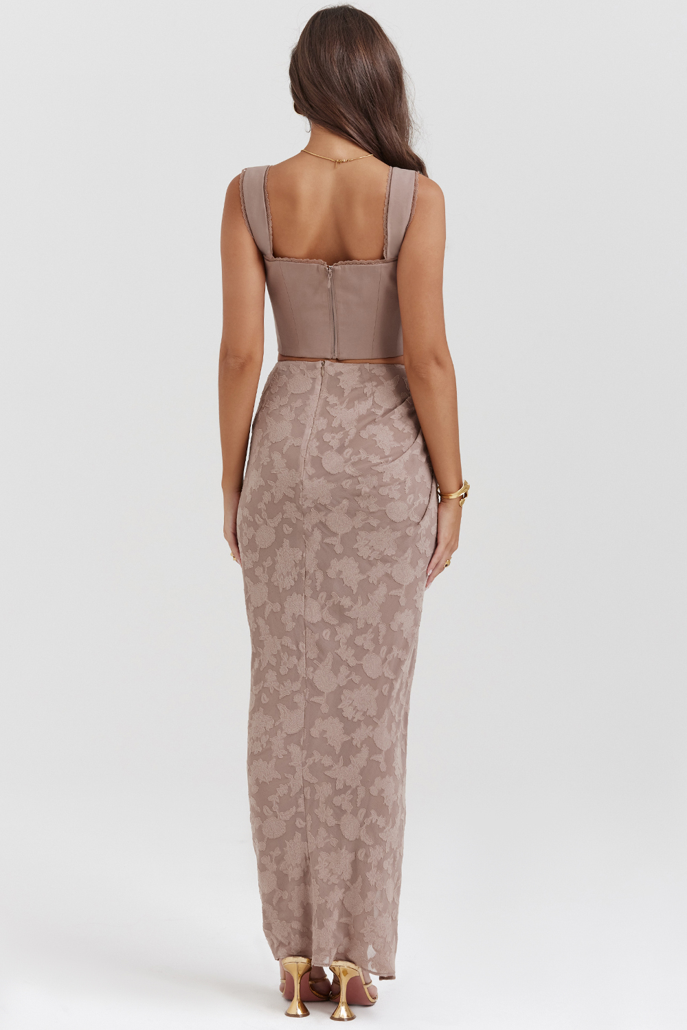 Vesper Mushroom Maxi Skirt