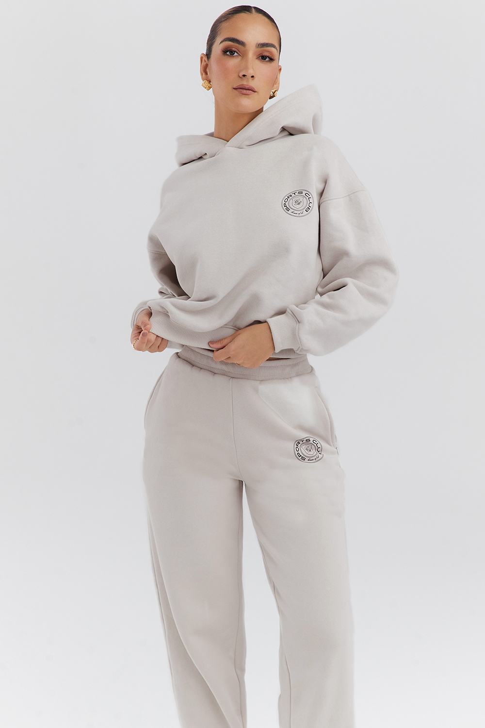 Muse Cloud Cotton Fleece-Back Hoodie