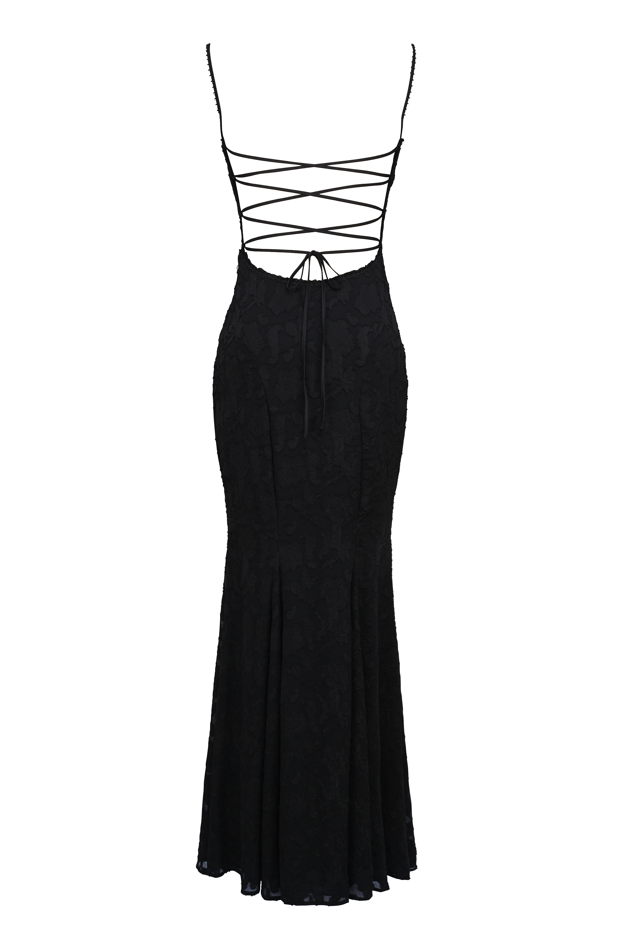 Joan Black Lace Maxi Dress