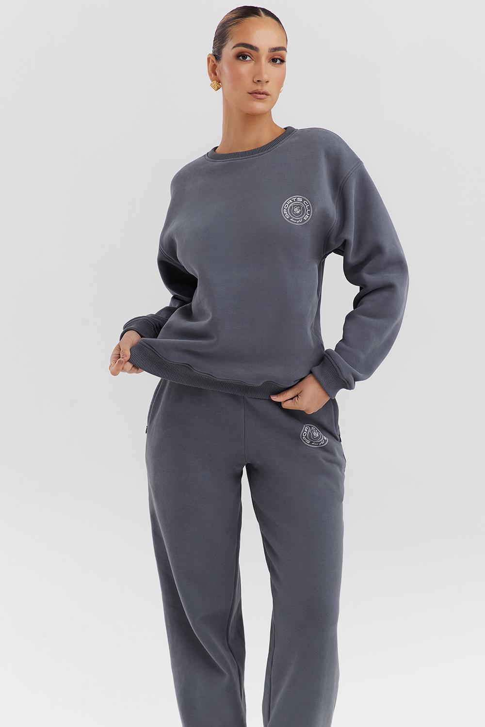 Haze Slate Crew Neck Sweatshirt