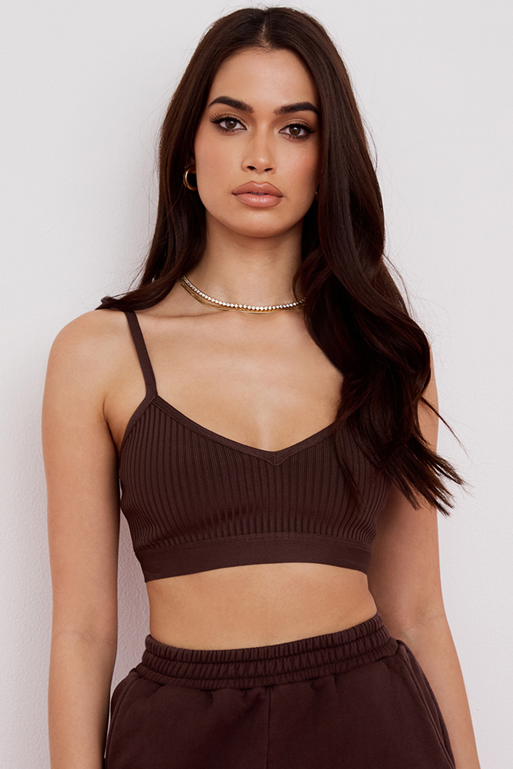 Evie Brown Bandage Bralette