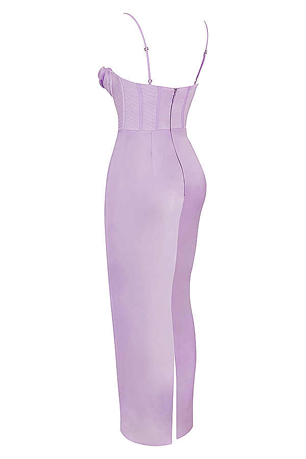 Charmaine Lavender Corset Maxi Dress