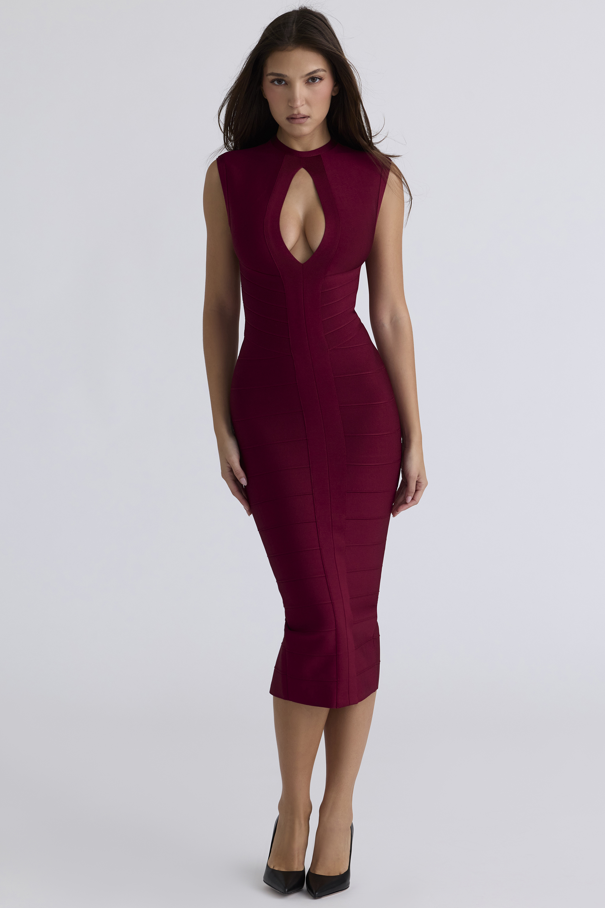The Fatale Ruby Bandage Midi Dress