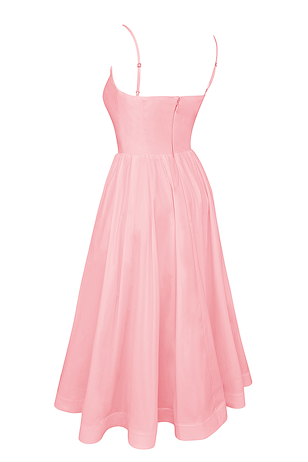 Lolita Rose Pink Cotton Corset Sundress