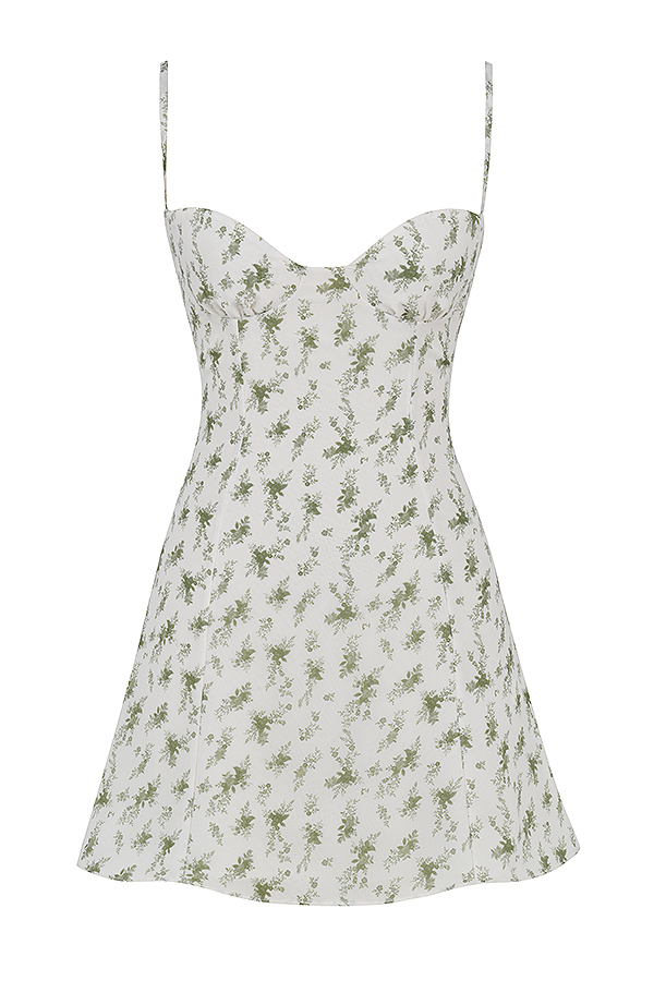 Christiana Garden Print Mini Dress