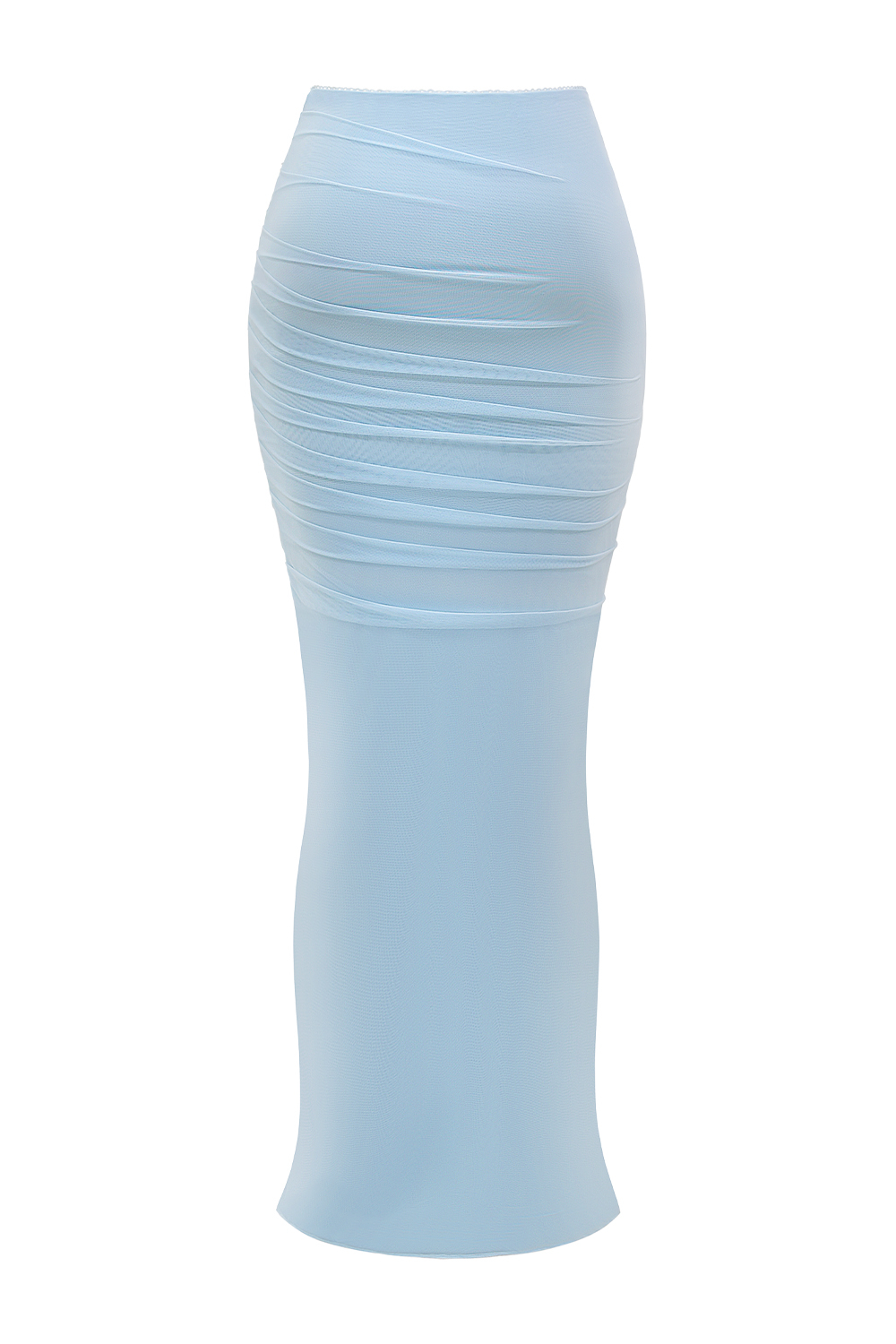 Cassidy Bluebell Fluted Hem Maxi Skirt