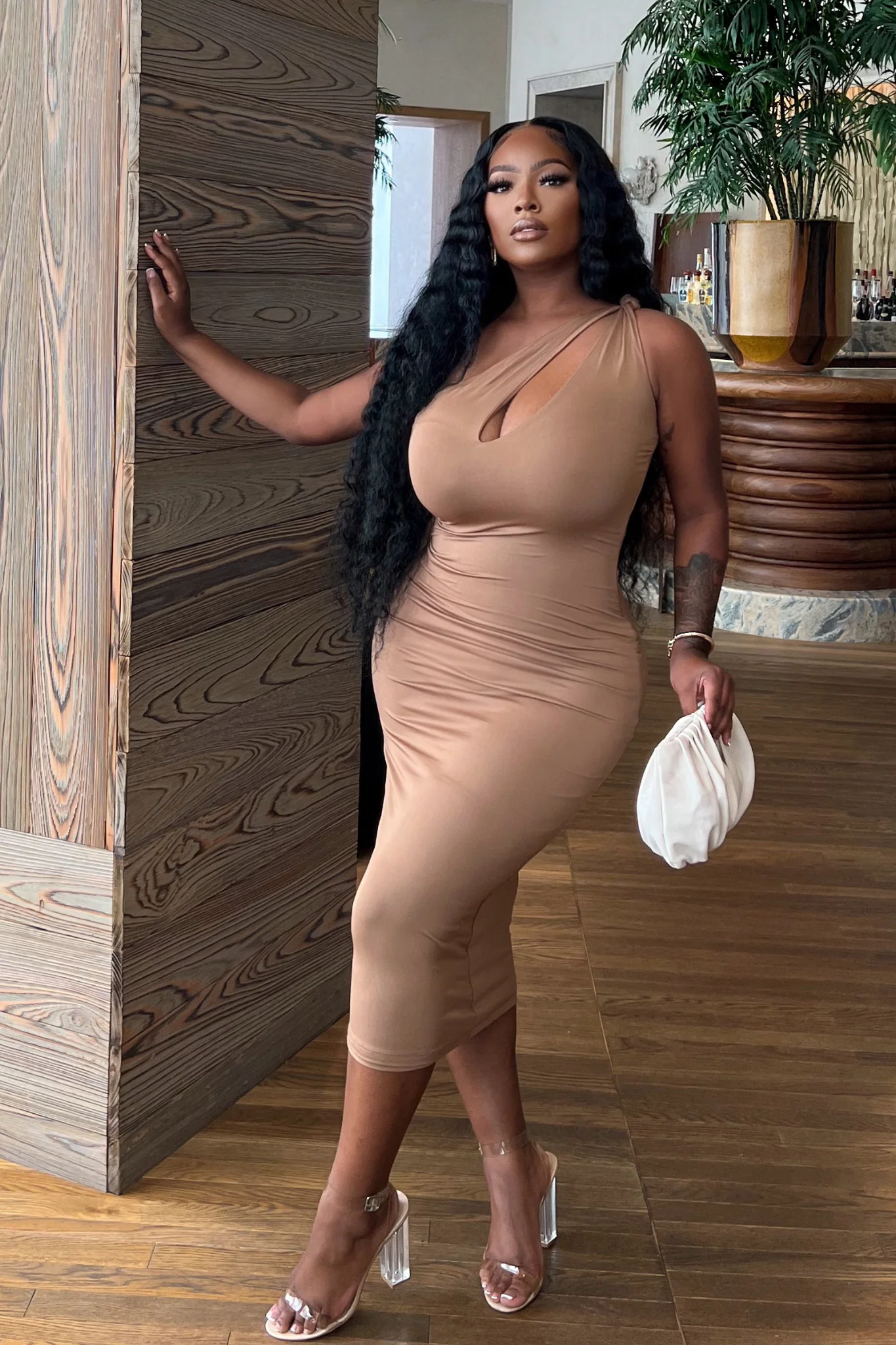 Ibiza Midi Dress - Brown