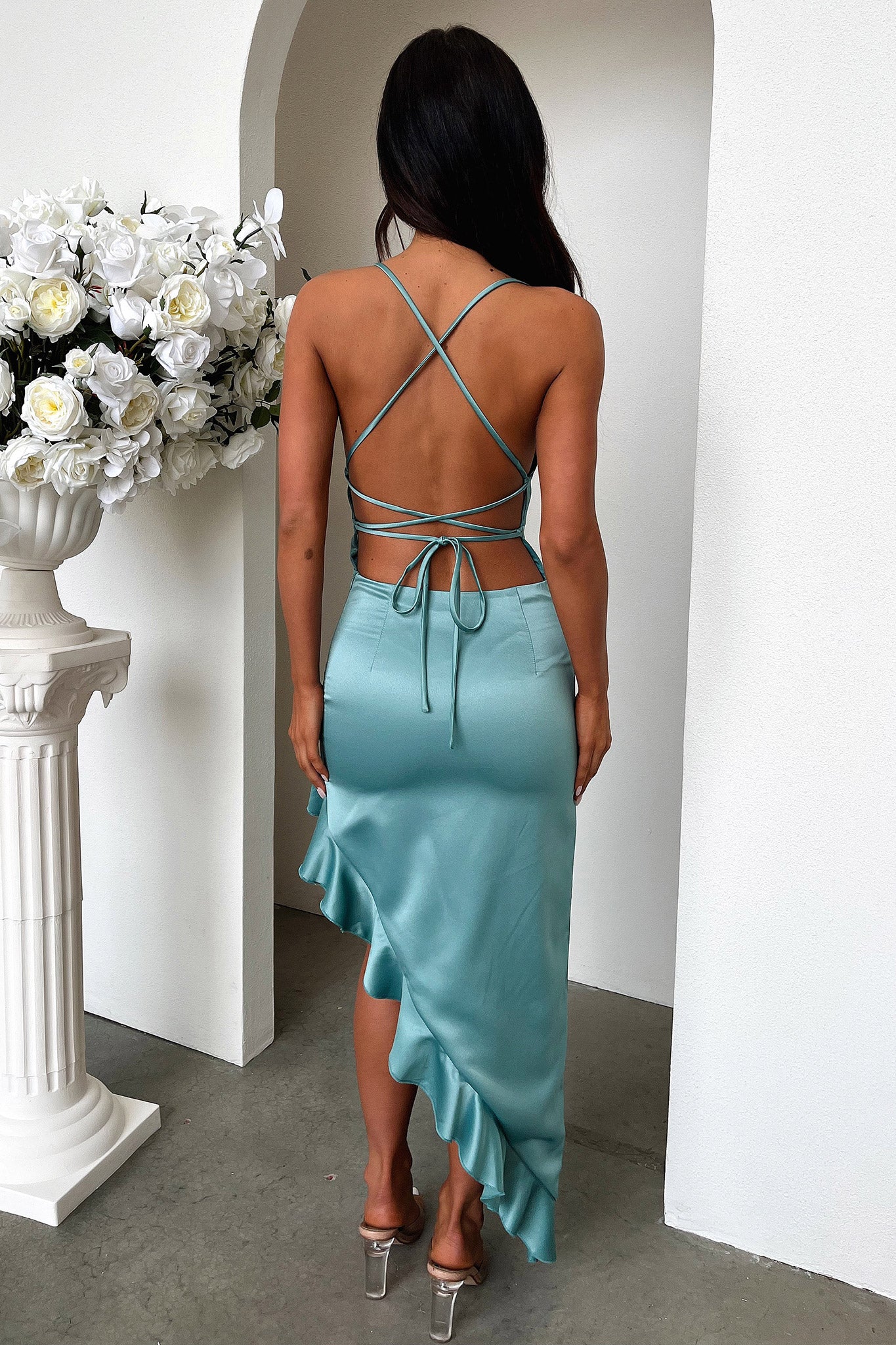 Viola Midi Dress - Teal