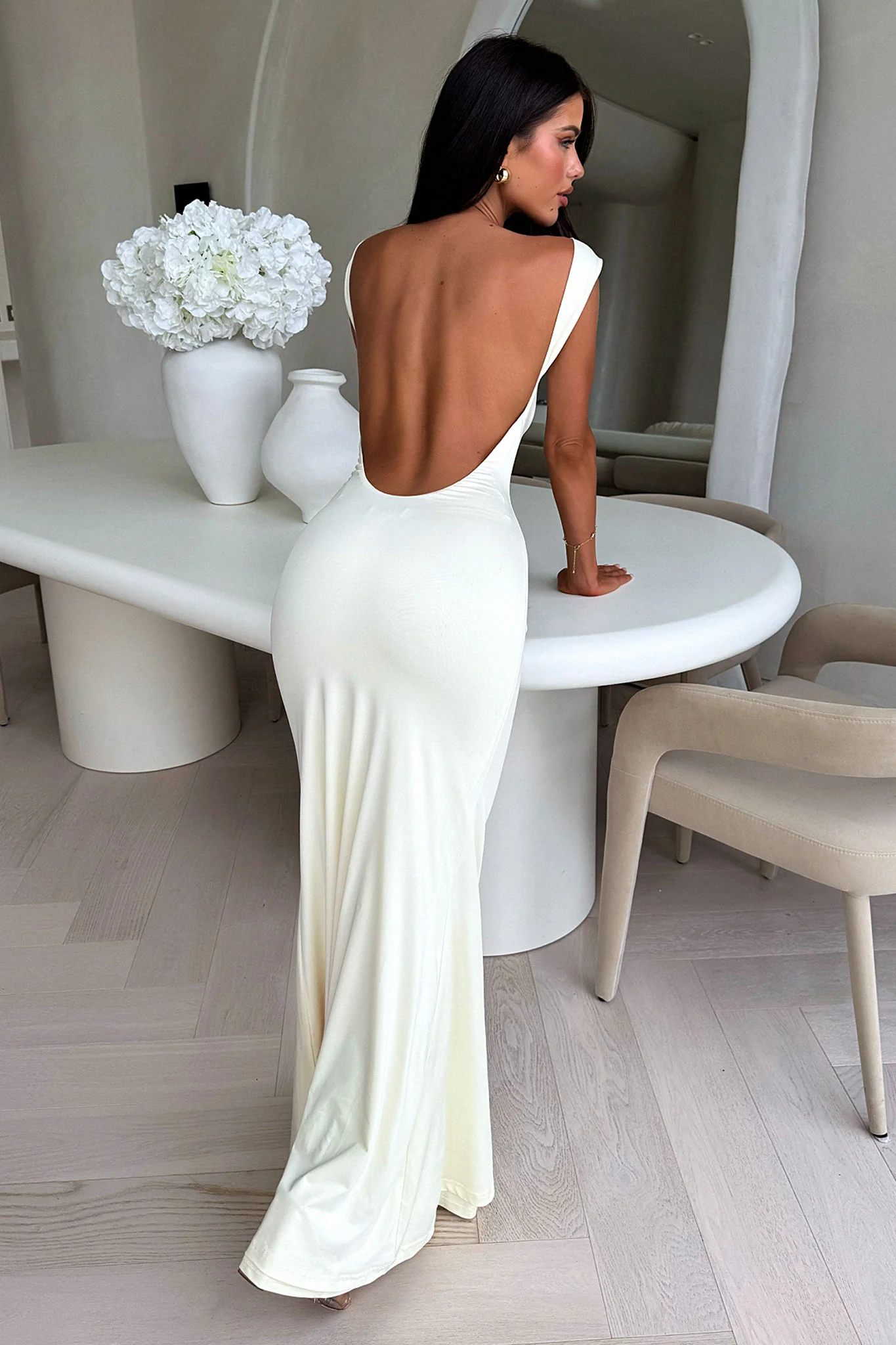 Elai Open Back Maxi Dress - Yellow