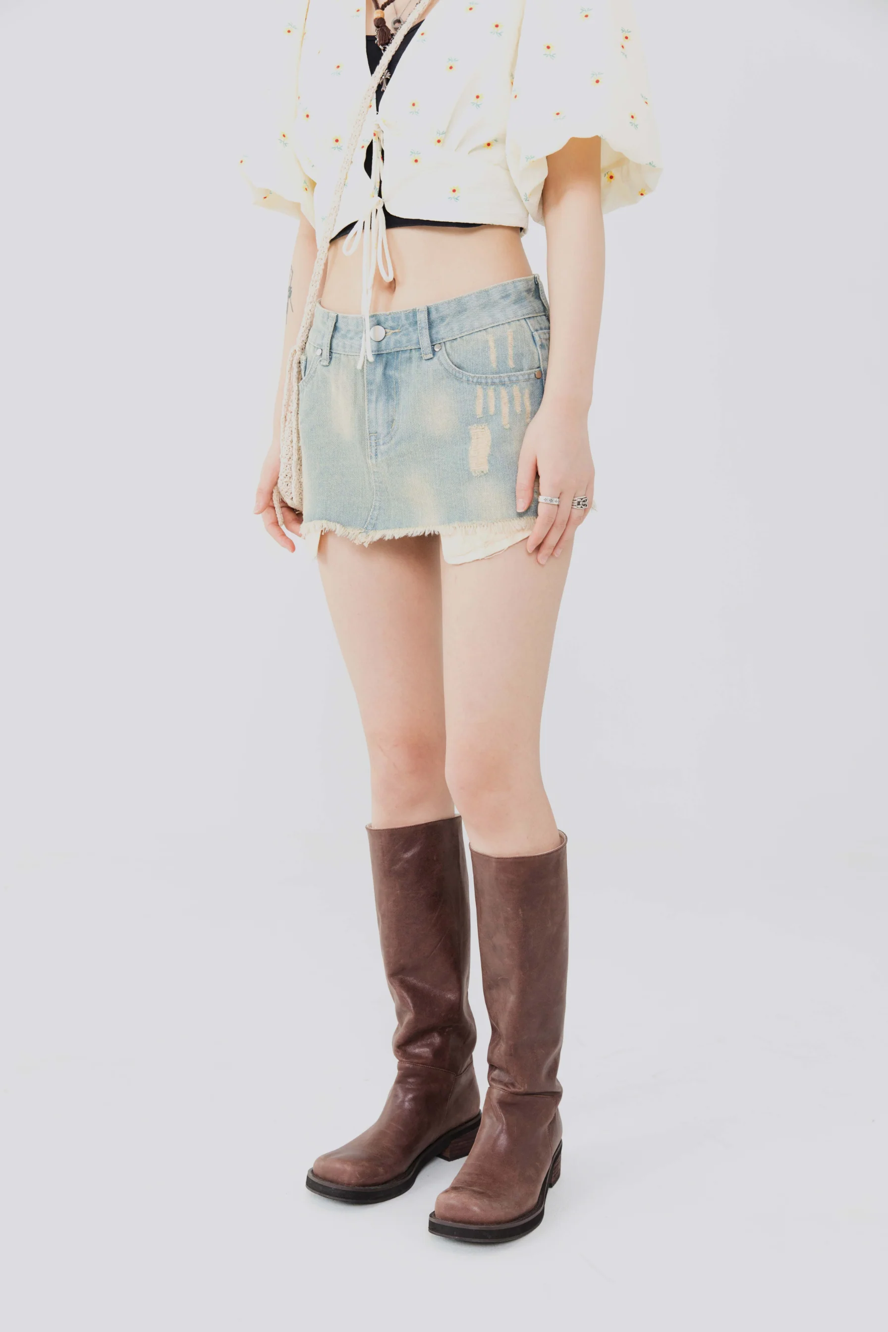 Scaratches Miniskirt Skirt