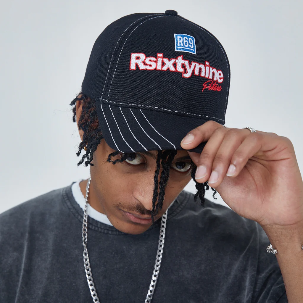 R69 Letter Slogan Cap