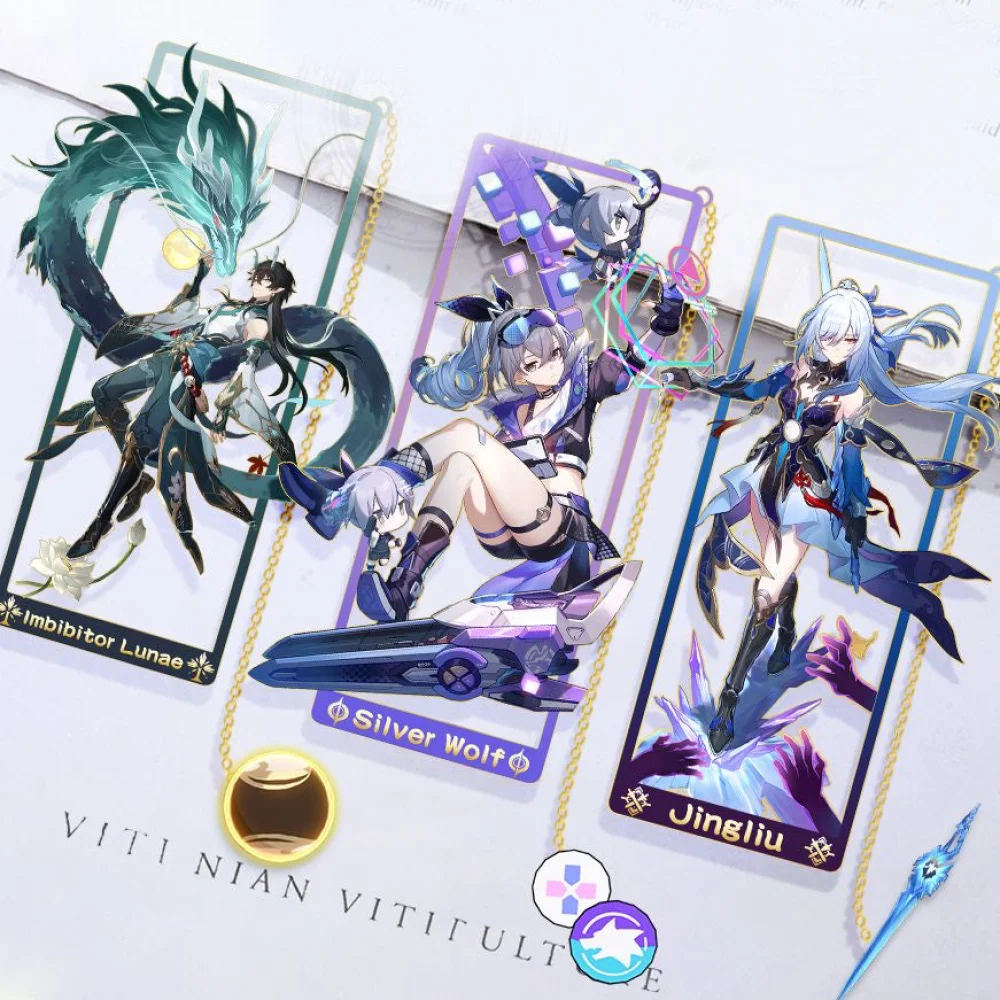 Honkai Starrail Character Metal Bookmark