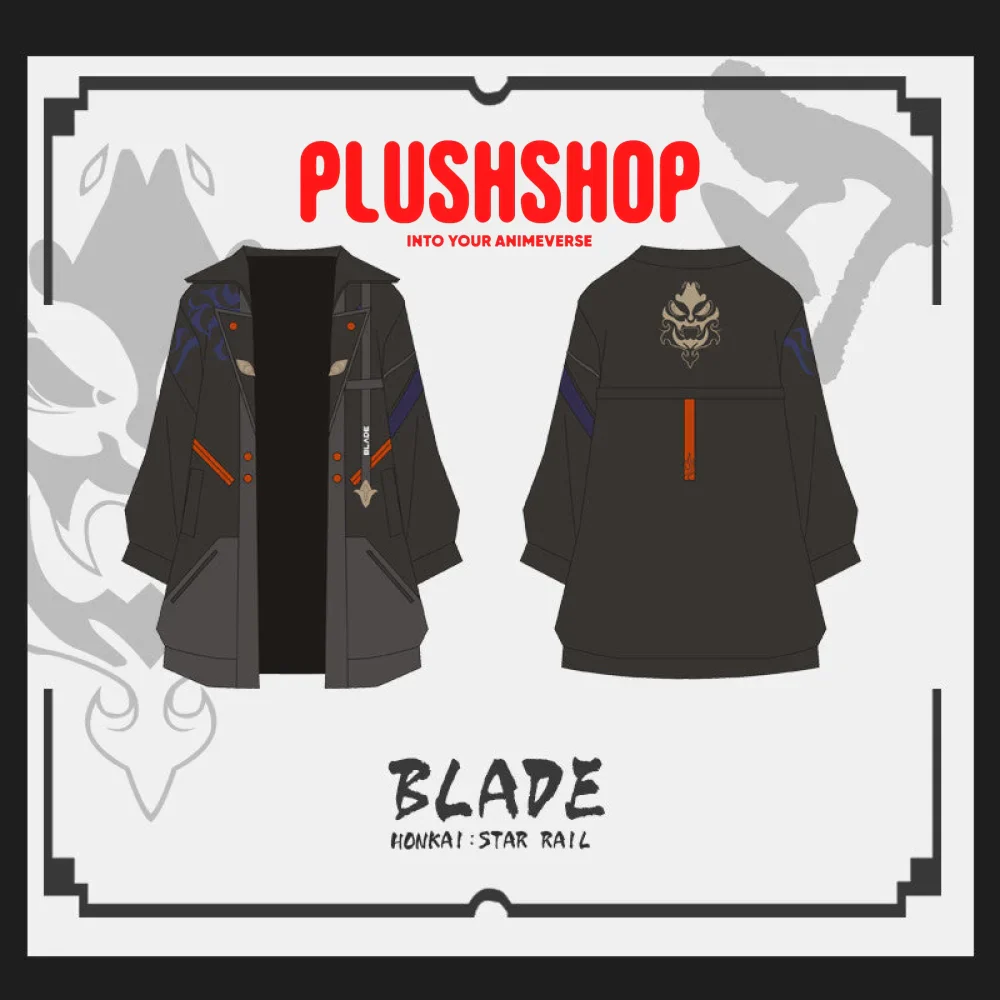 Honkai Starrail Game Character Blade Design Element Cosplay Outfit Jacket, Sweater, Pants