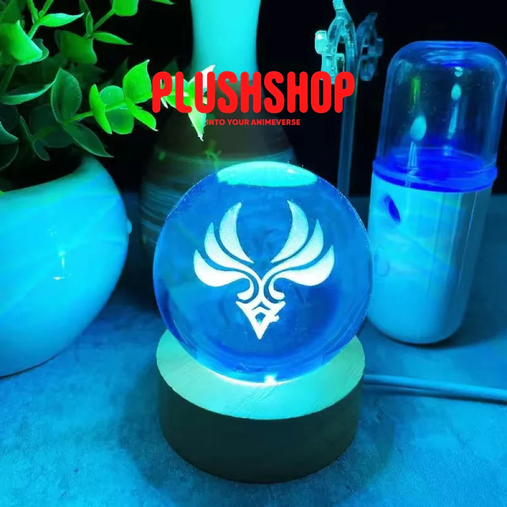 Genshin Visions Glowing Crystal Ball Lights Toy