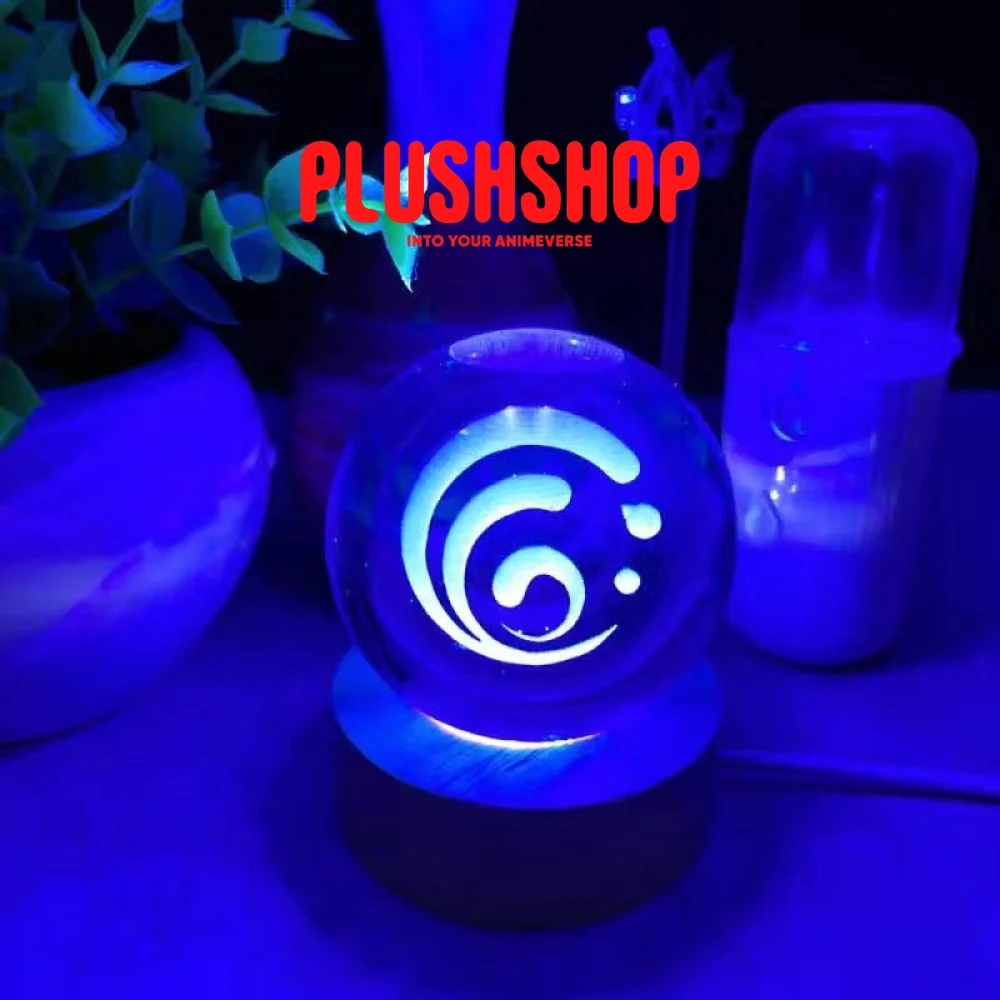 Genshin Visions Glowing Crystal Ball Lights Toy