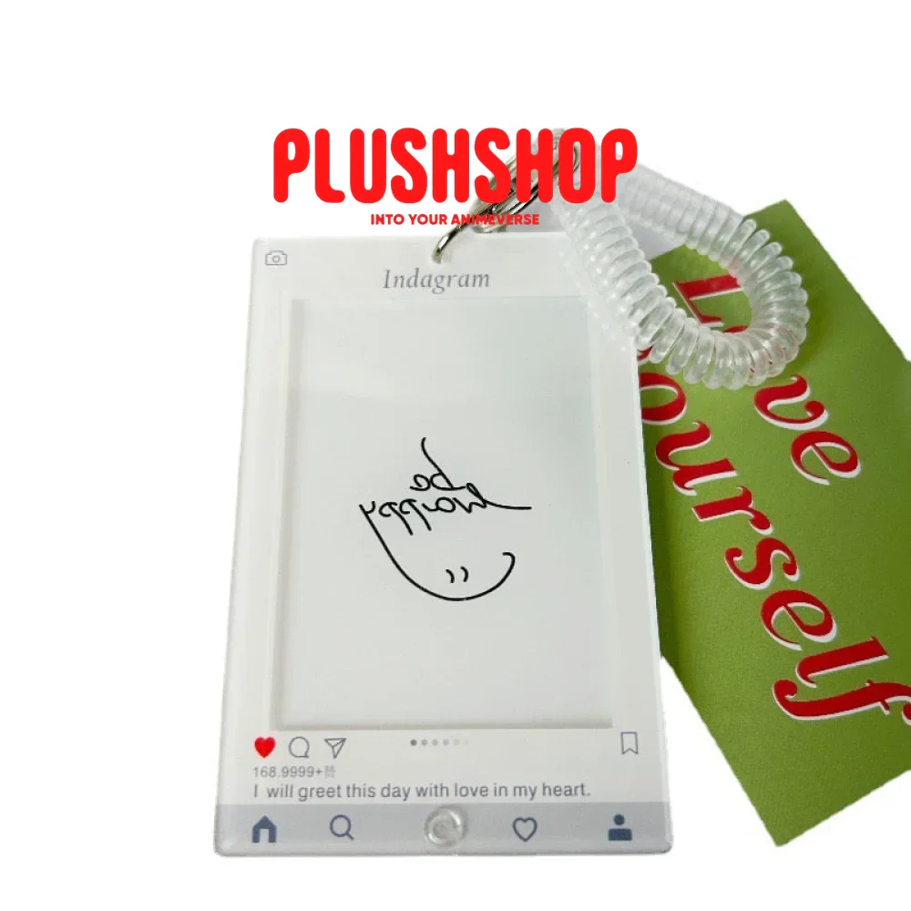 Shaker Shaker Genshin Cute Ins Card Holder with Genshin Character Pins