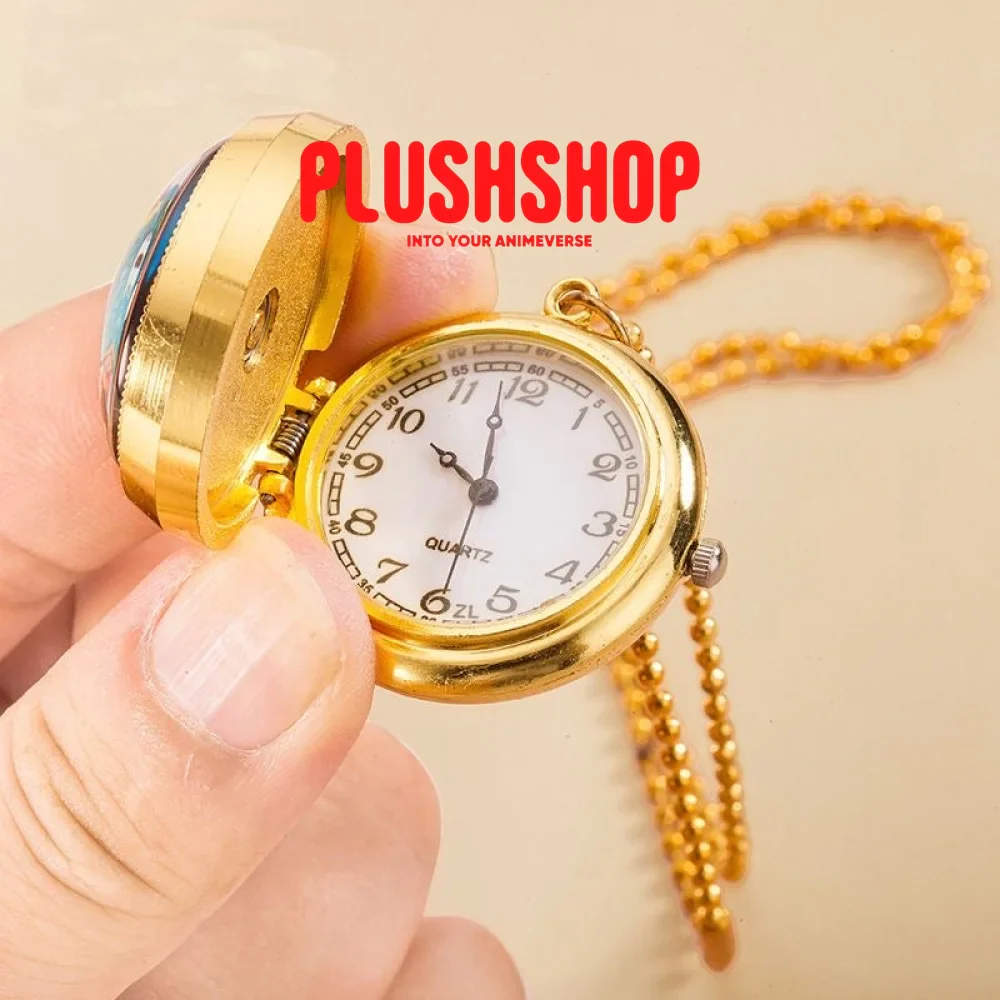 Genshin Pendant Metal Pocket Watch Necklace
