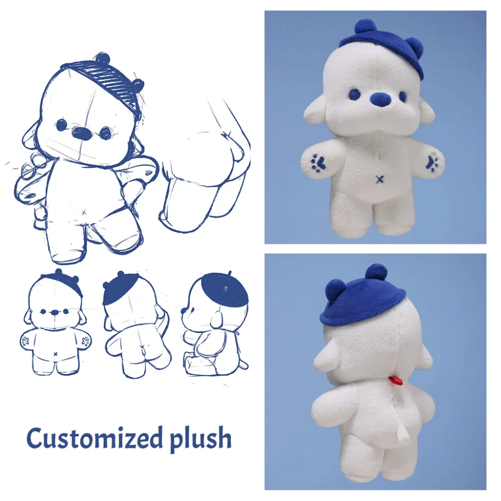 Customized plush with customer drawing- Turn artwork to a plush