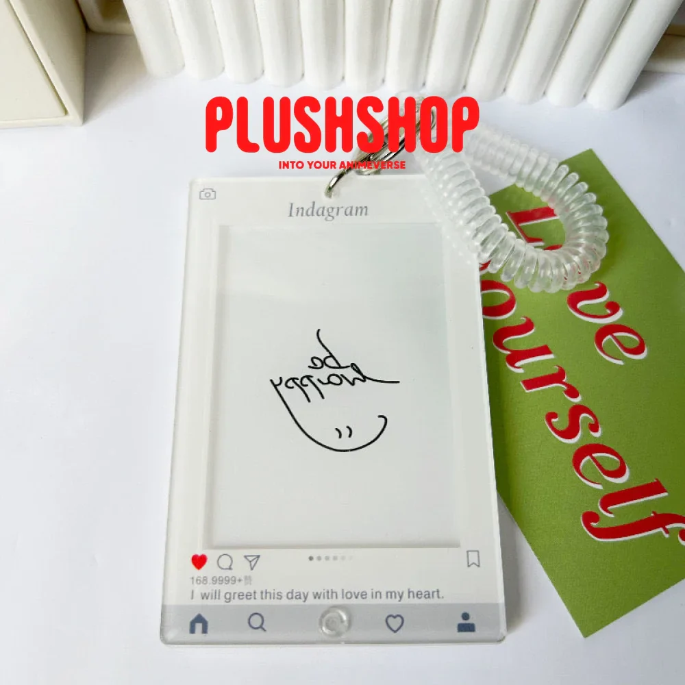Shaker Shaker Genshin Cute Ins Card Holder with Genshin Character Pins
