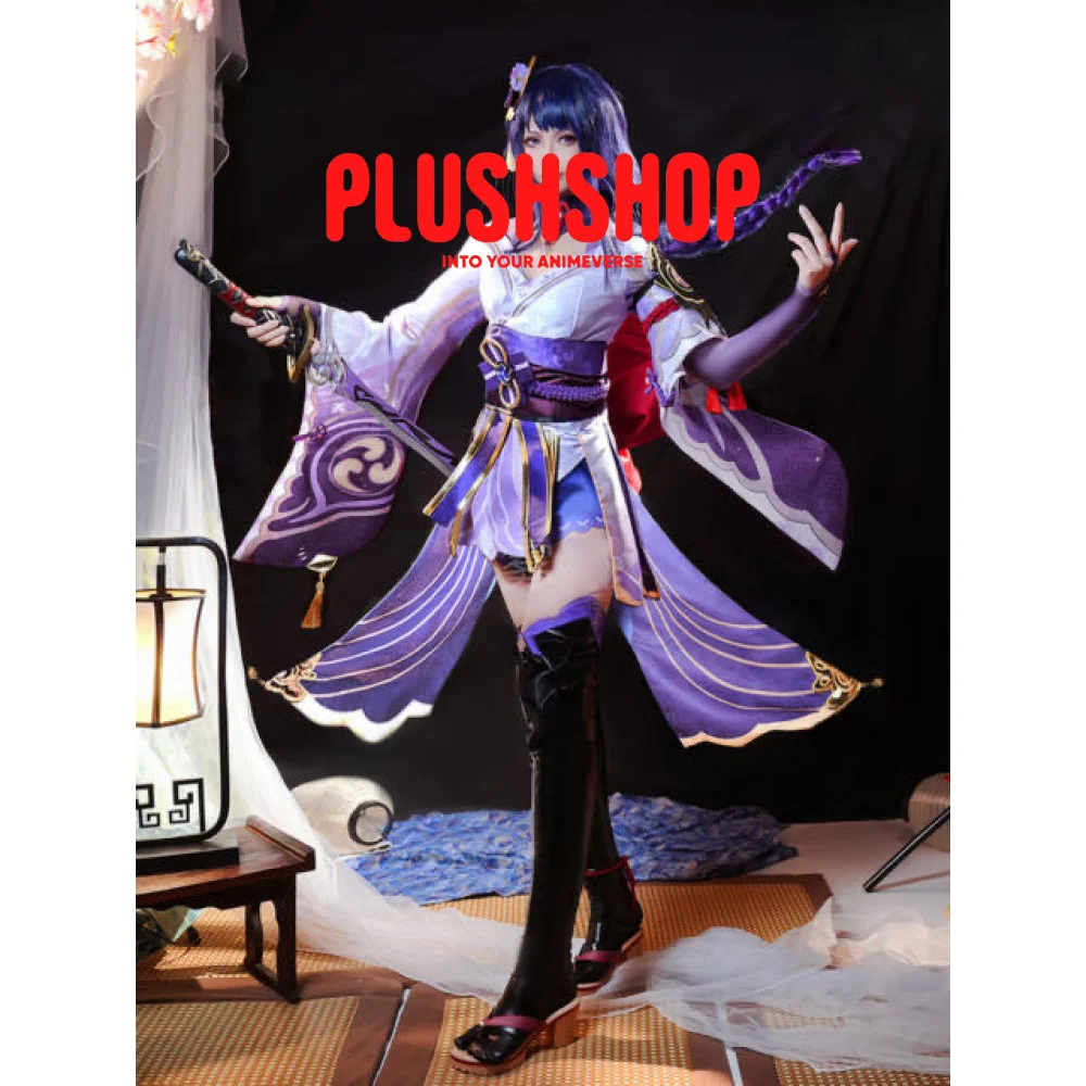 Raiden Cosplay Outfit Clothes Full Set Included