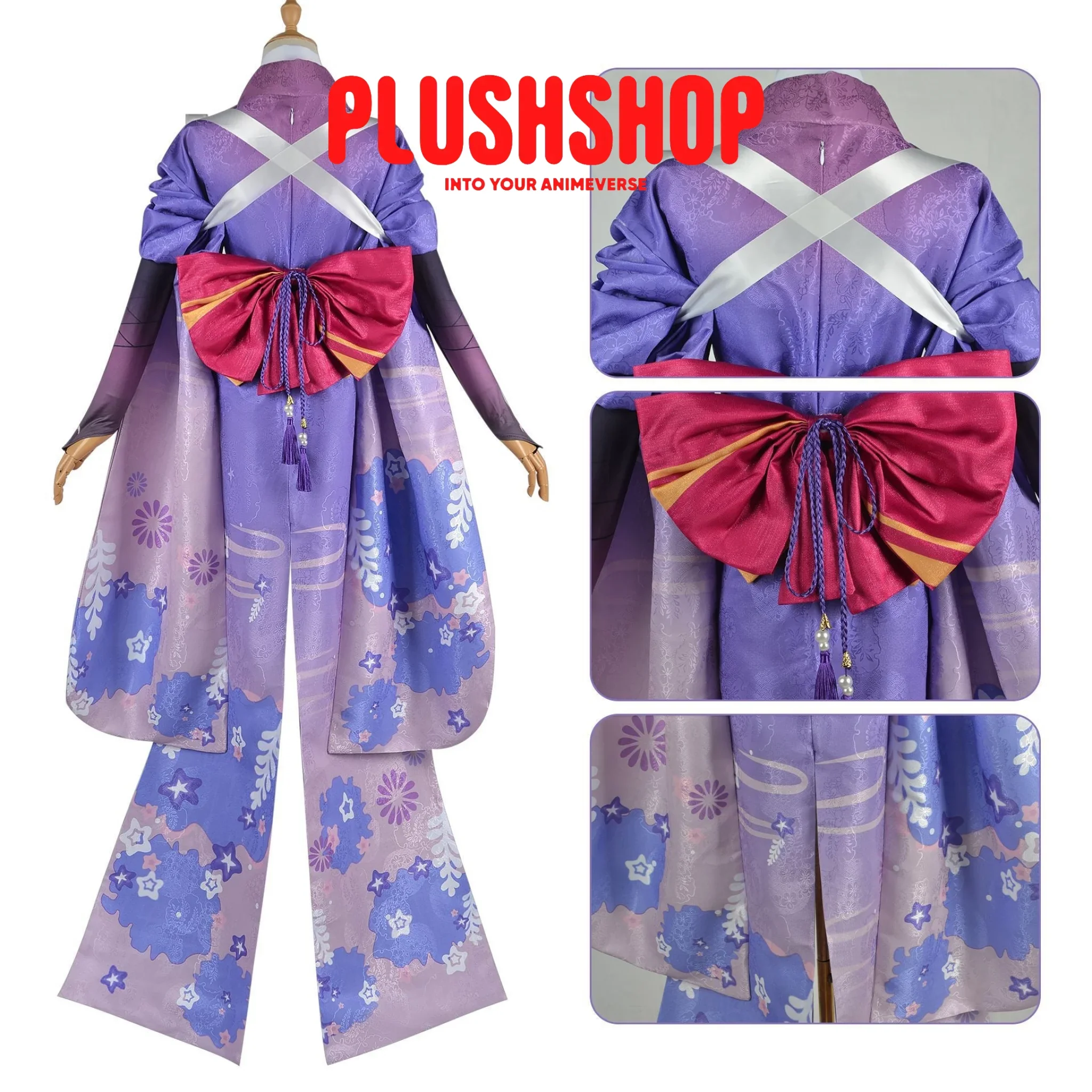Genshin Impact Raiden Cosplay Outfit Clothes Full Set