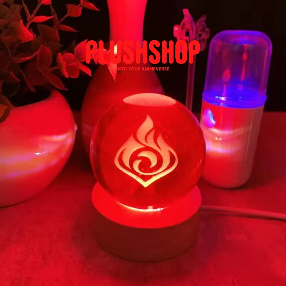 Genshin Visions Glowing Crystal Ball Lights Toy