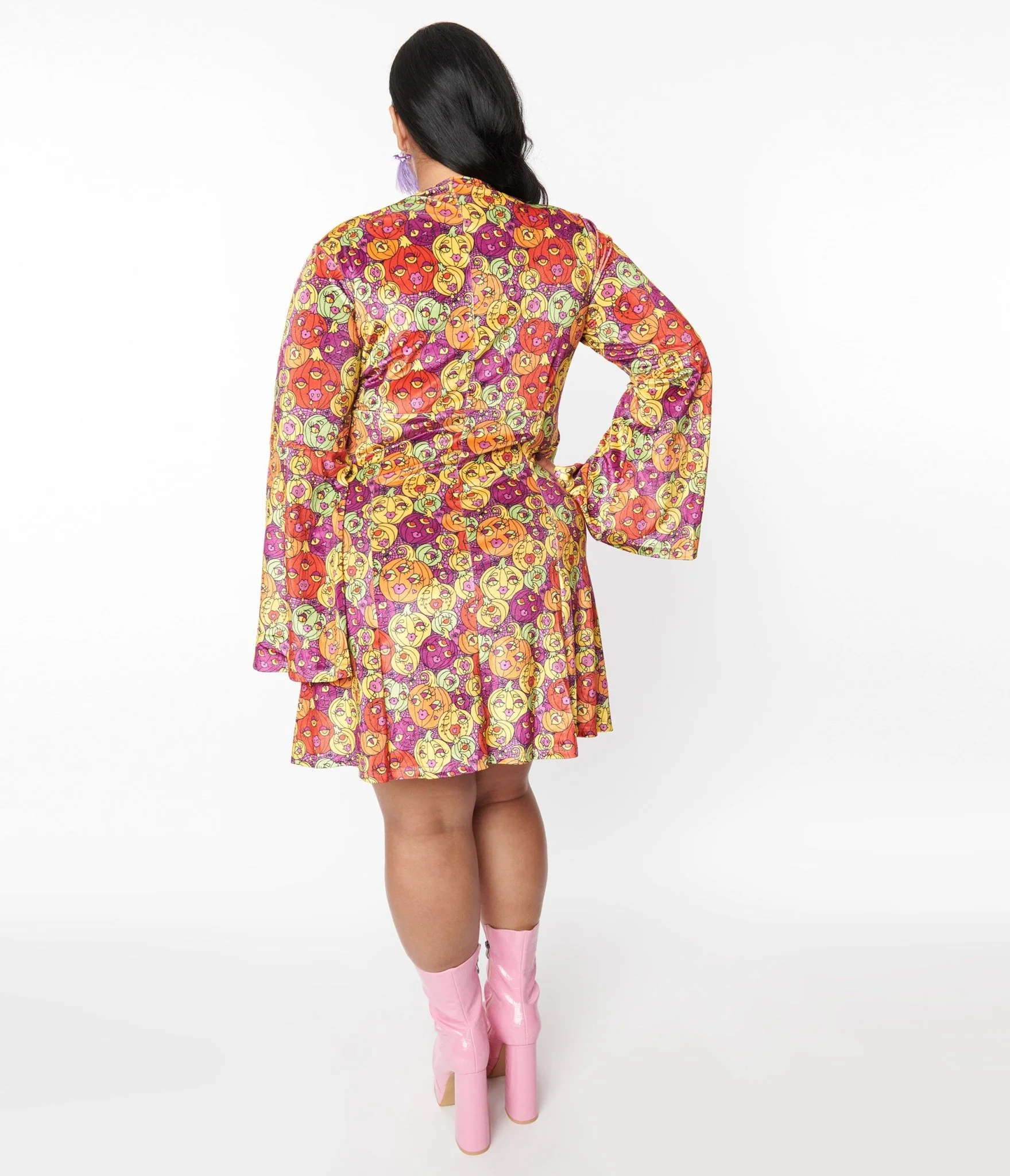 Sourpuss Pumpkin Patch Velvet Belle Dress