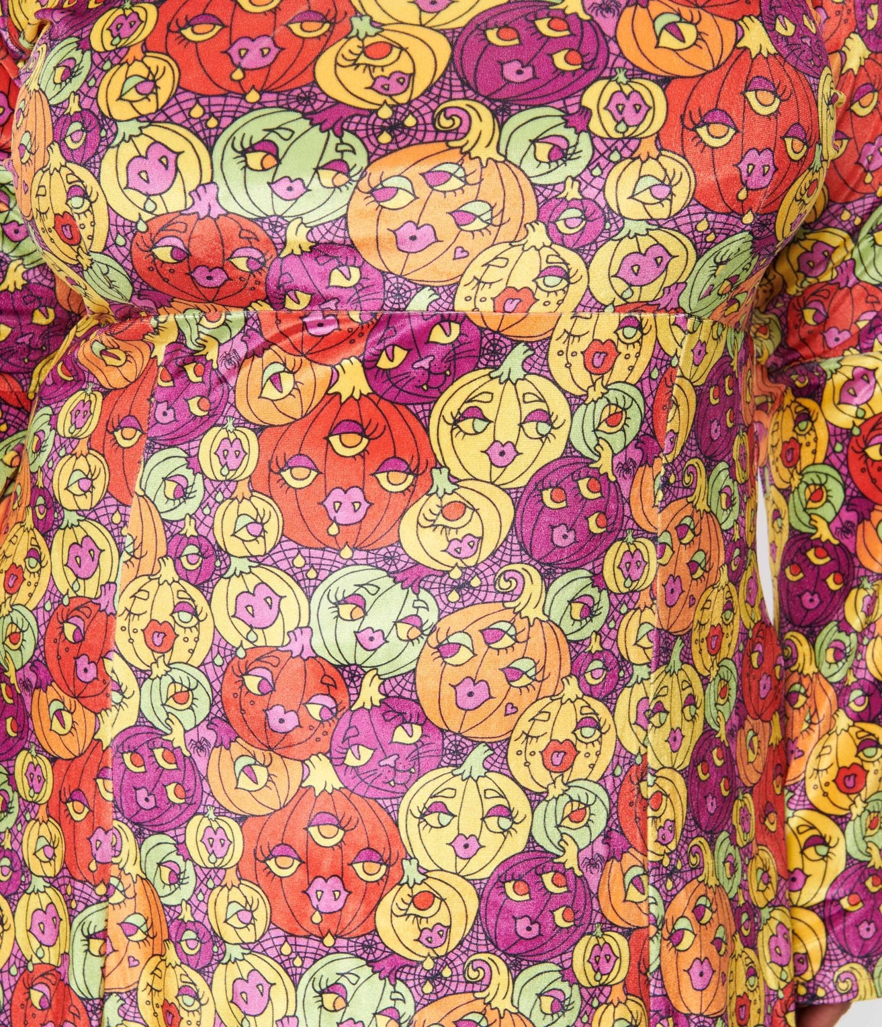 Sourpuss Pumpkin Patch Velvet Belle Dress