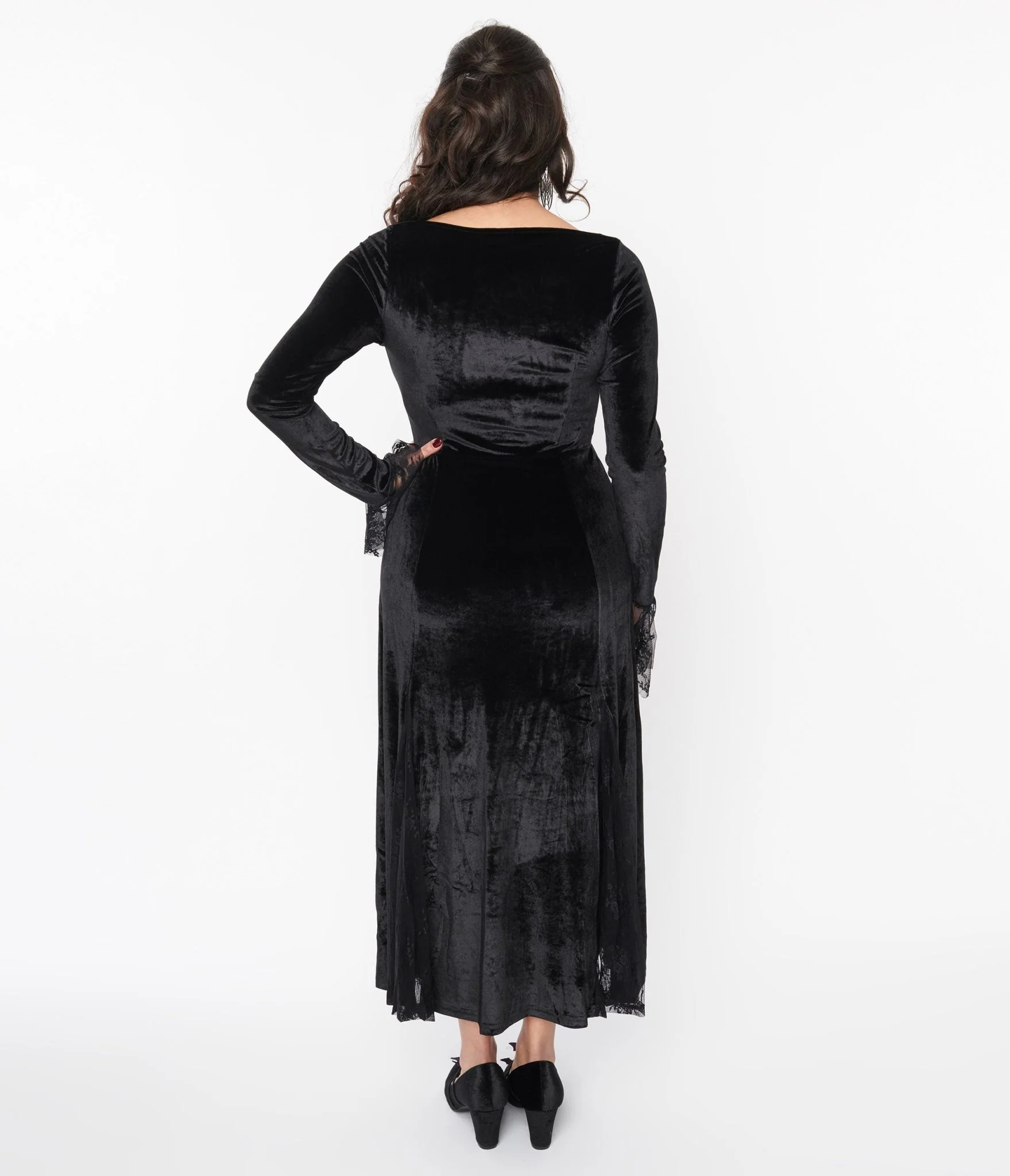 Black Velvet Witchy Maxi Dress