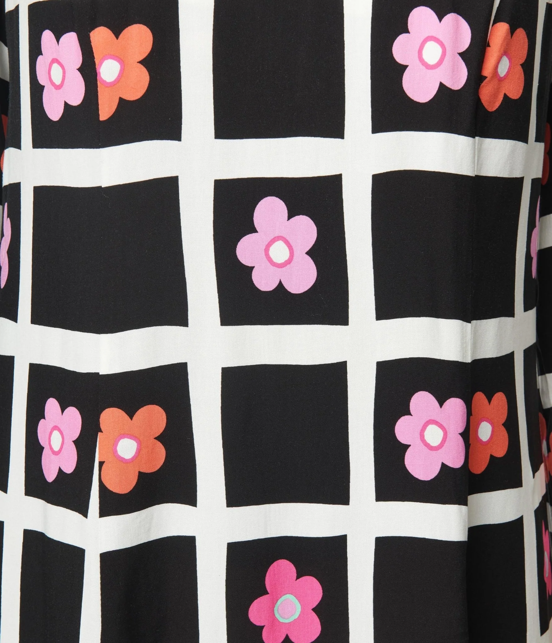 Hell Bunny Black & White Daisy Mini Dress