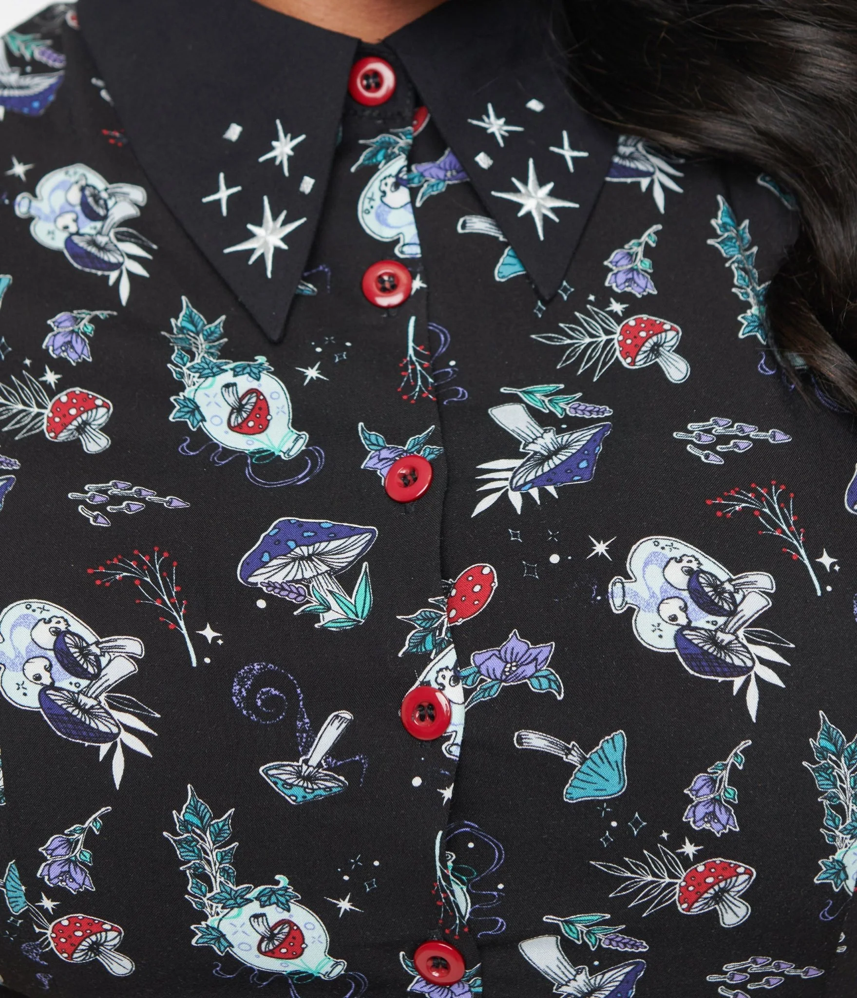 Hell Bunny Plus Size Witchy Woodland Amanita Mini Dress