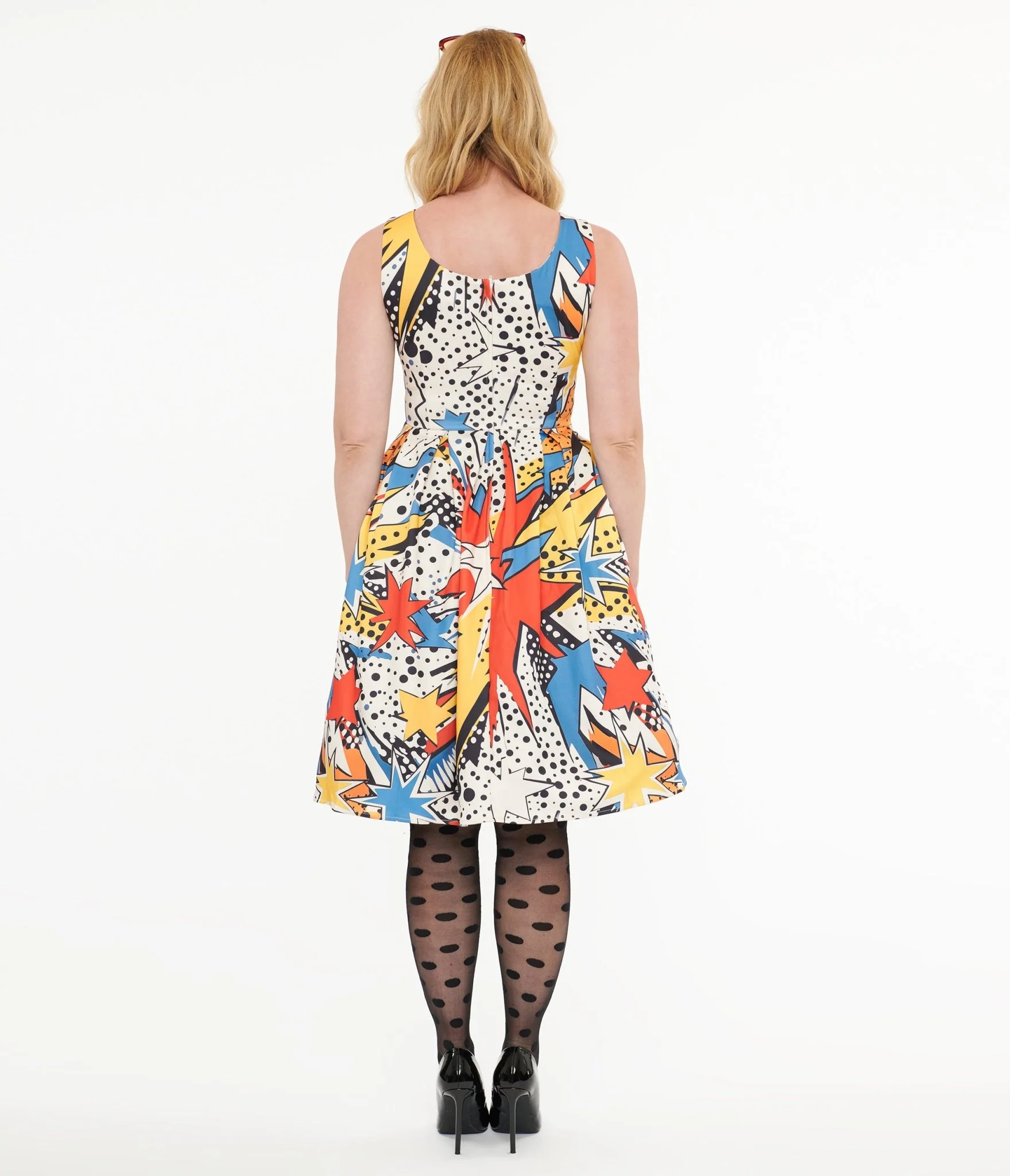 Dolly & Dotty 1950s Pop Art Explosion Amanda Swing Dress