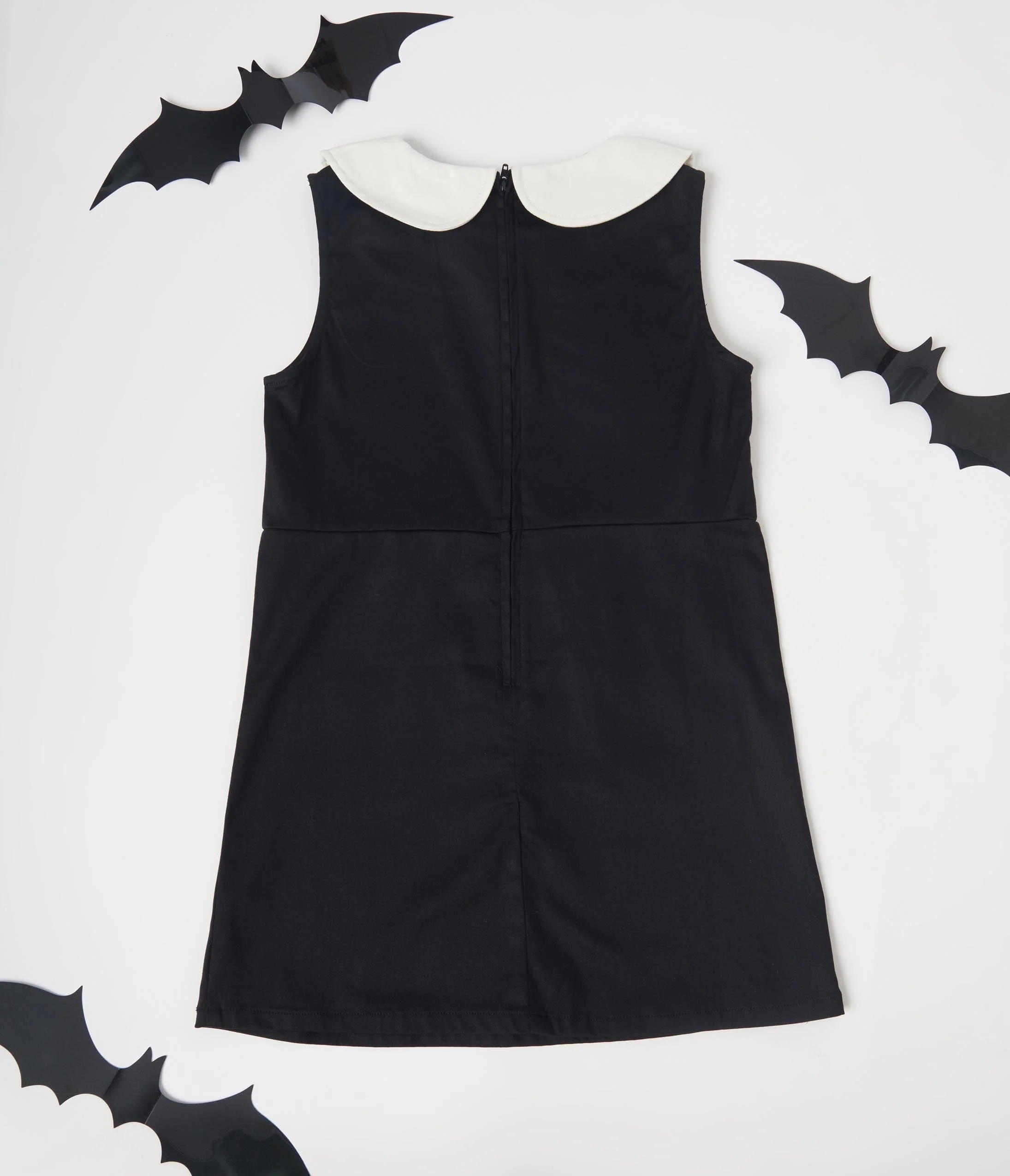 Smak Parlour Kids Black & White Glow in the Dark Skeleton Power Mini Dress