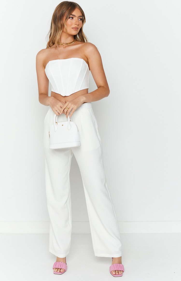 Amy White Corset Top