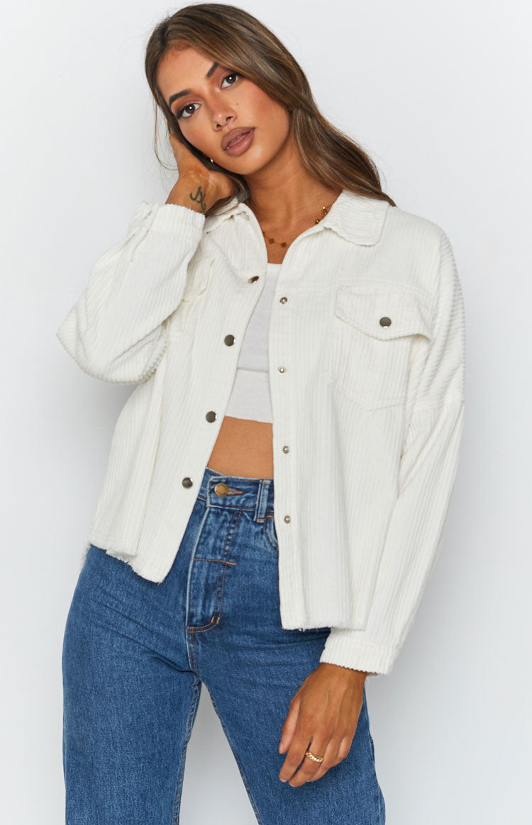Rayna Cord Jacket Cream