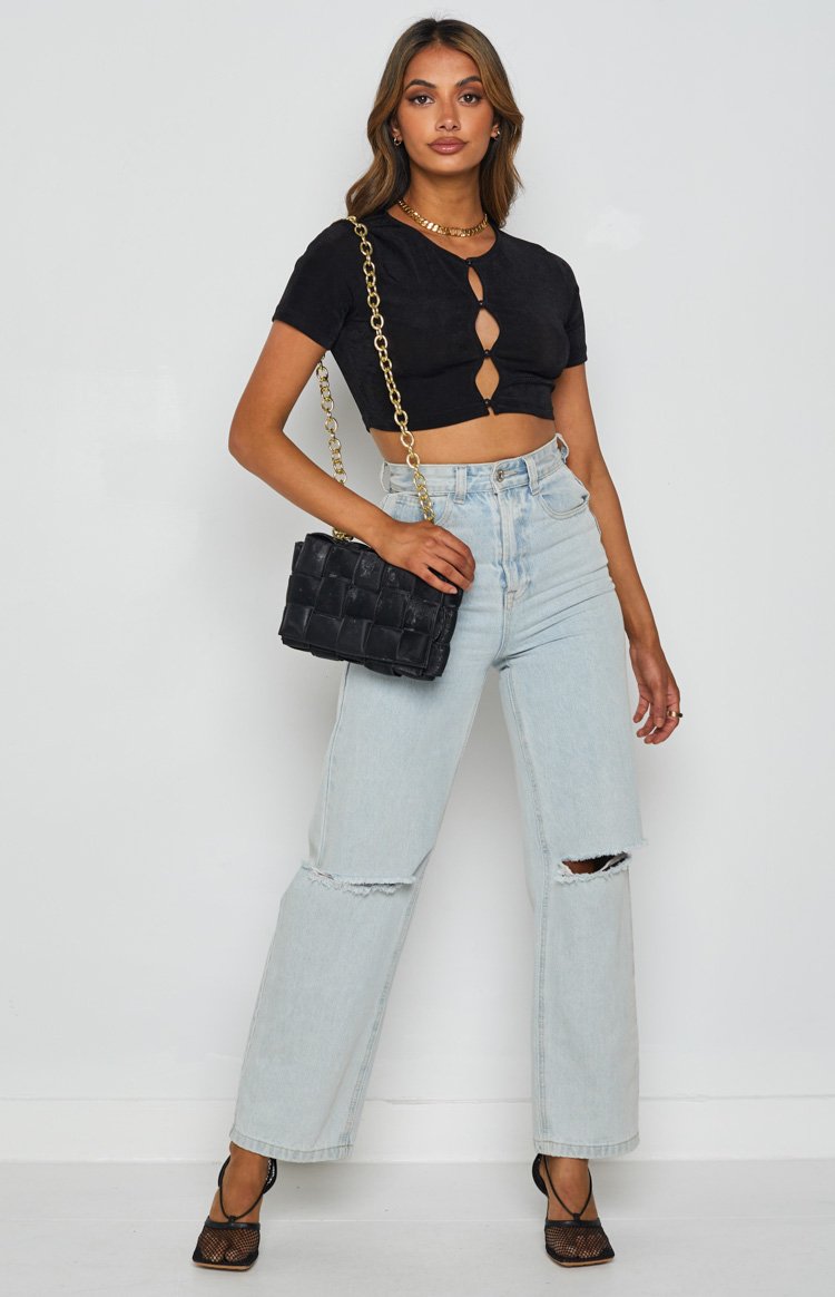 Moscow Crop Top Black