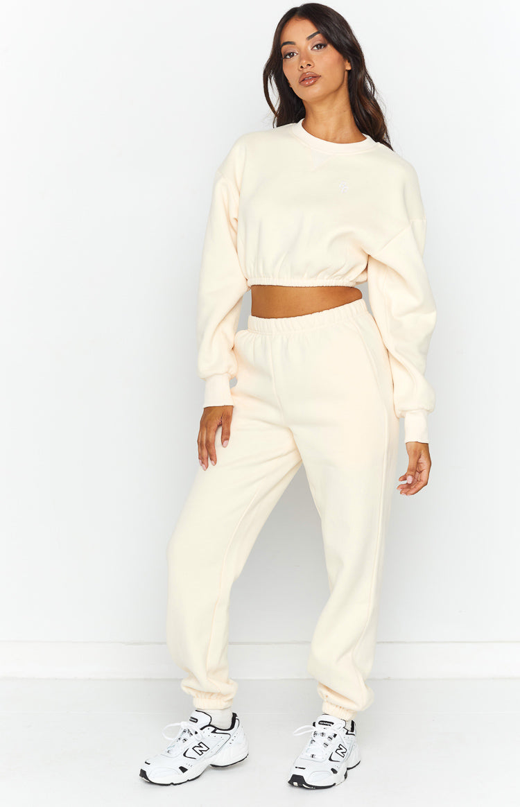 Annie Cream Cropped Sweater