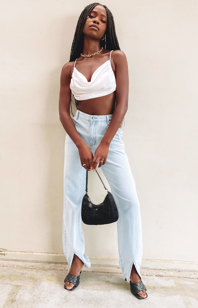 Lioness Born To Be Wild Crop Top White